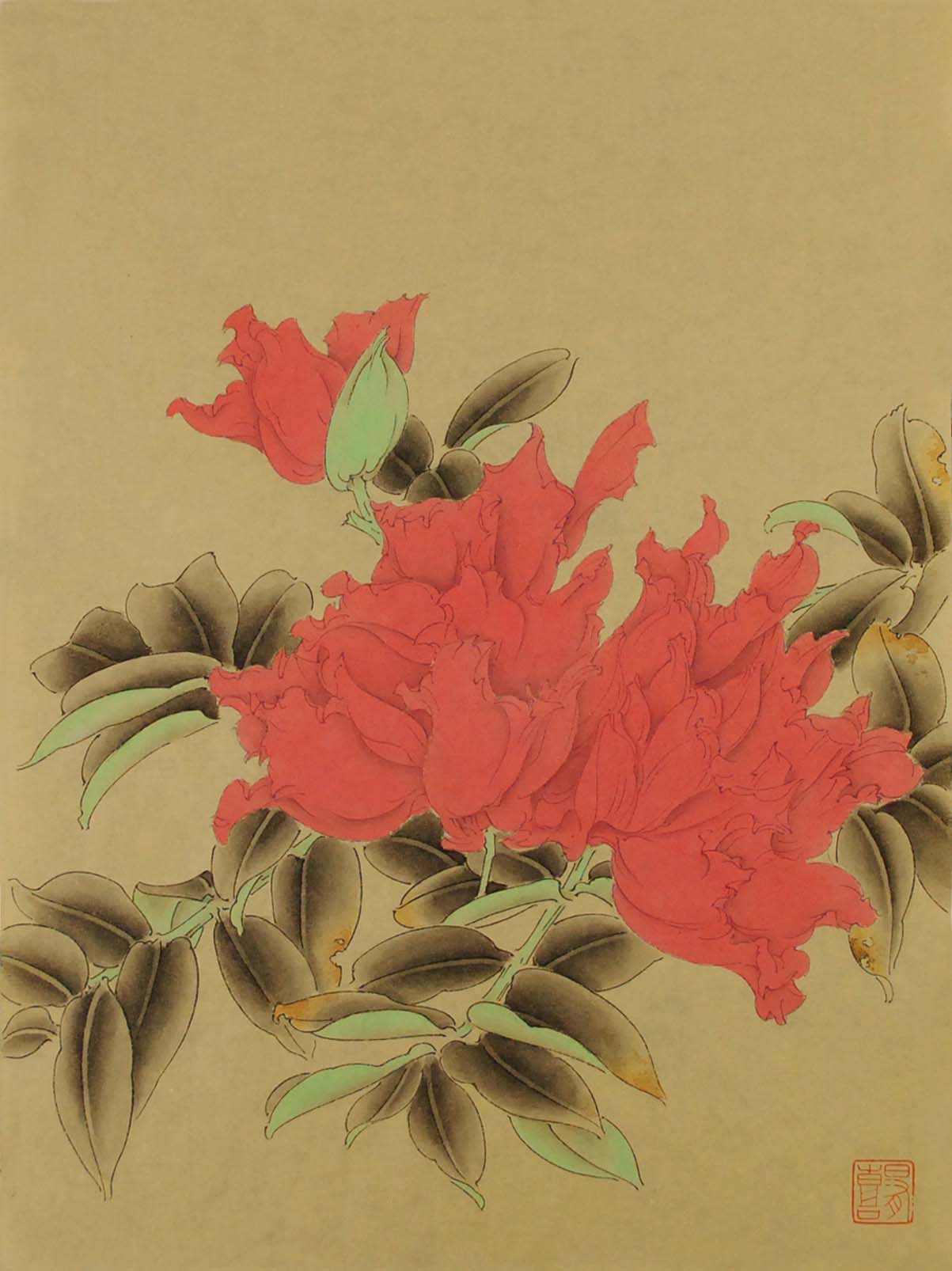 南国花卉三 2016 33X26cm