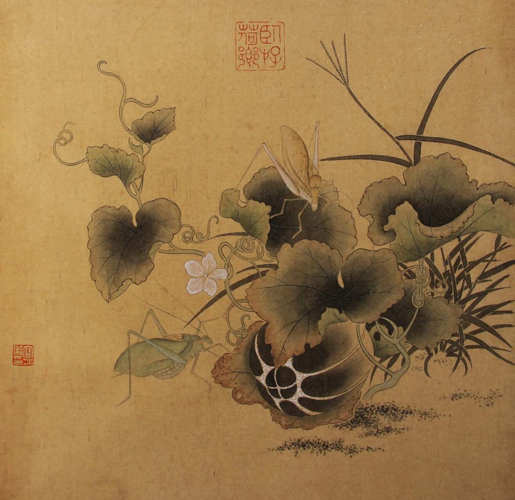 临螽斯绵瓞图 2014 26X26cm