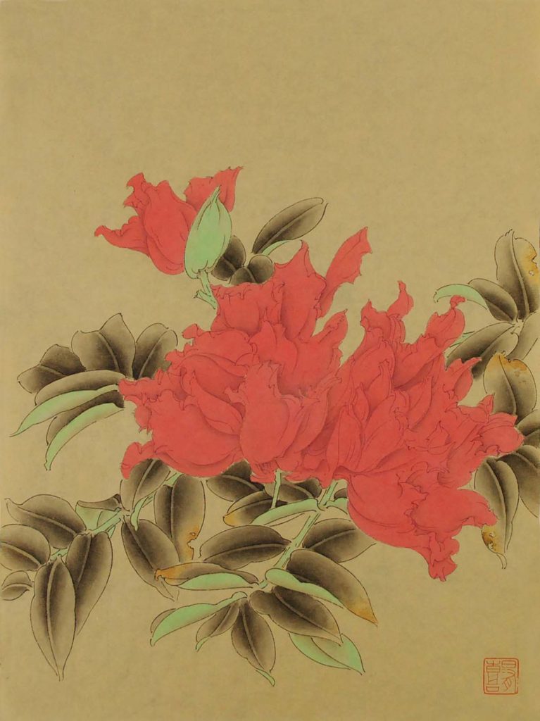 南国花卉三 2016 33X26cm